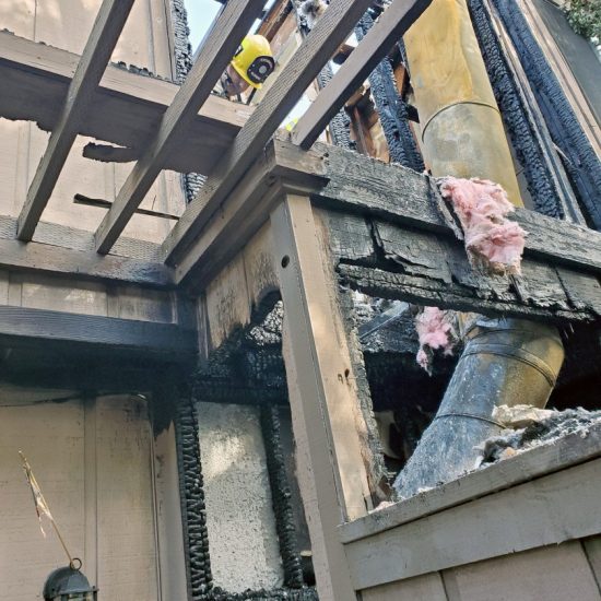 La Crescenta Townhome Damaged by Chimney Fire