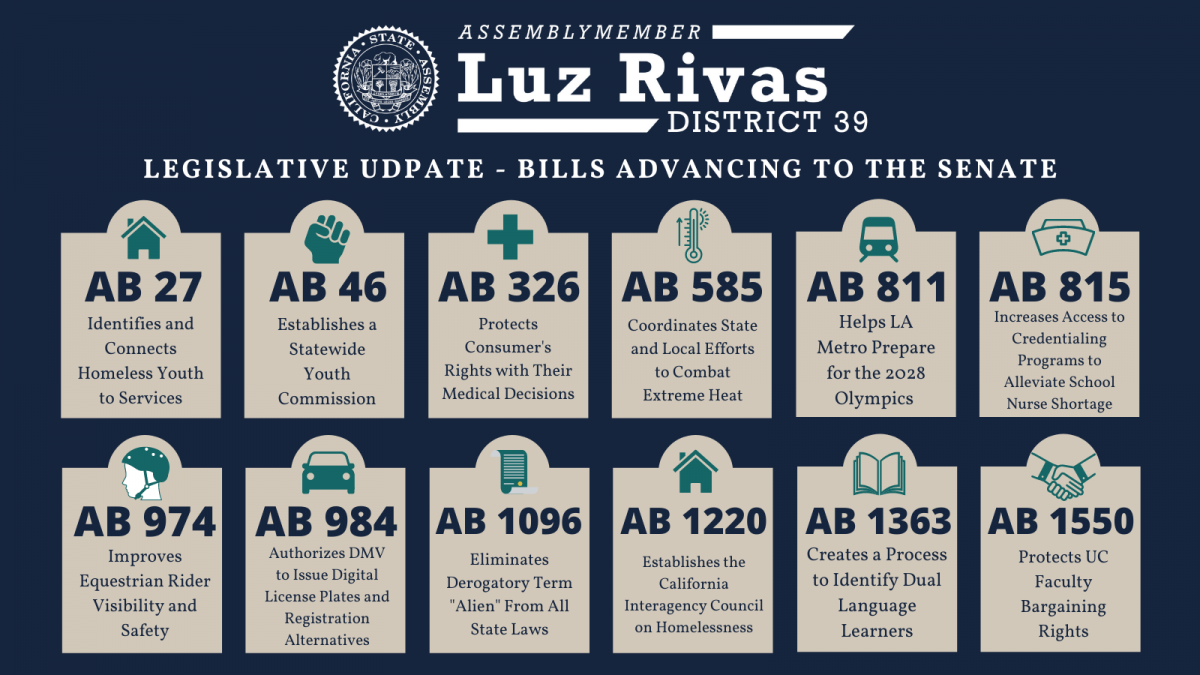 From Assemblymember Luz Rivas Desk - Proud of the ...