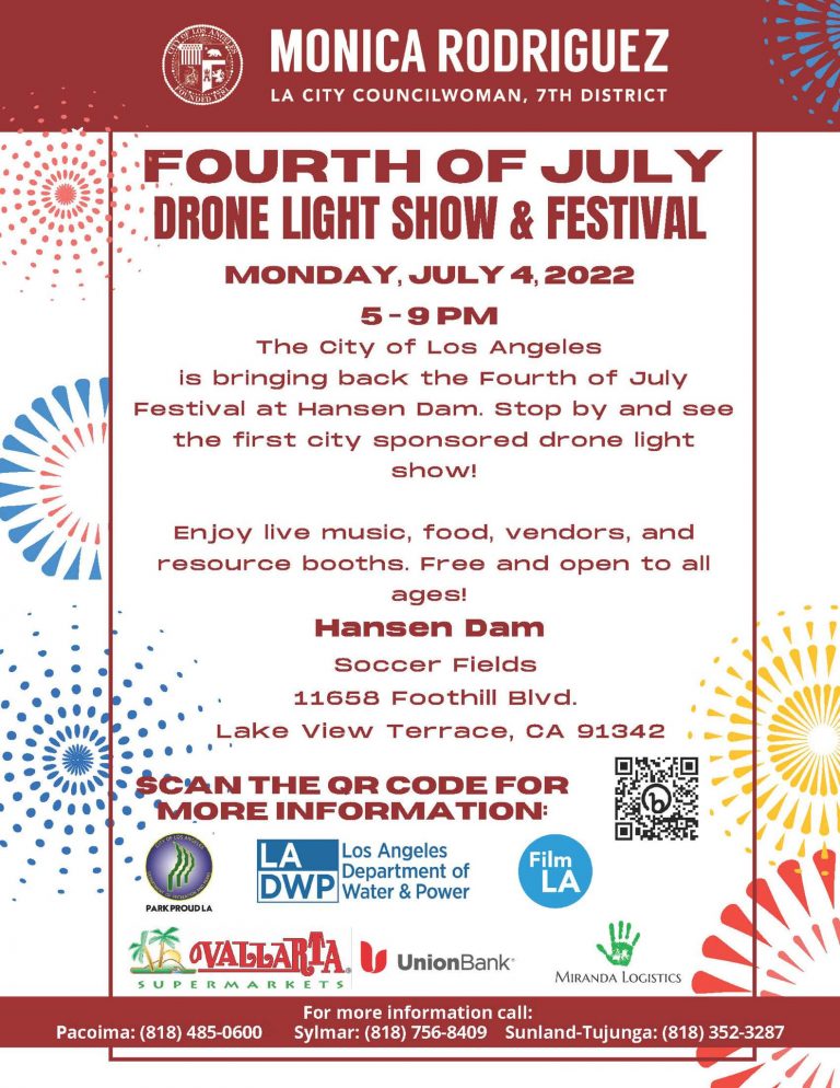 From Councilwoman Monica Rodriguez Desk Fourth of July celebration at