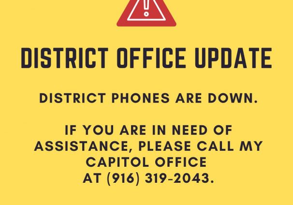 Due to the Storm, District Office Phones are Down