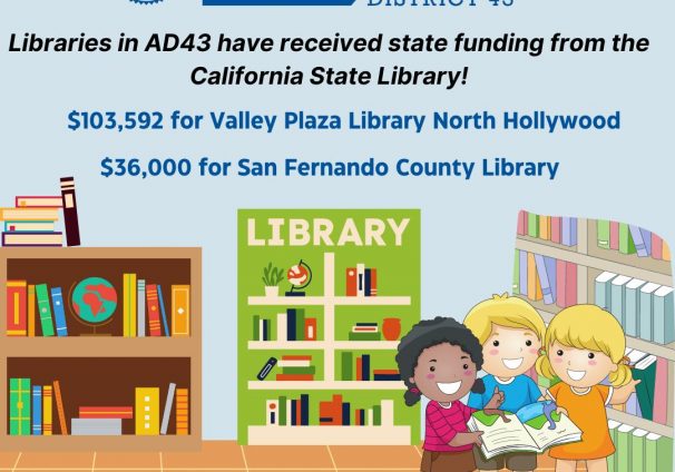 Libraries in AD43 Received State Funding from California State Library