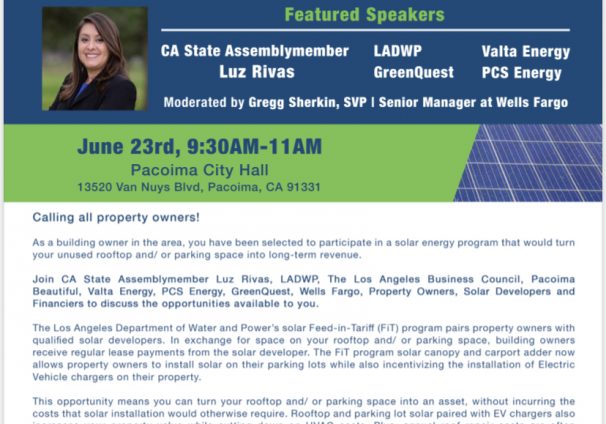 Northeast Valley Solar Workshop at Pacoima City Hall