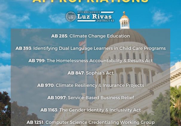 Bills Passed Senate Appropriations